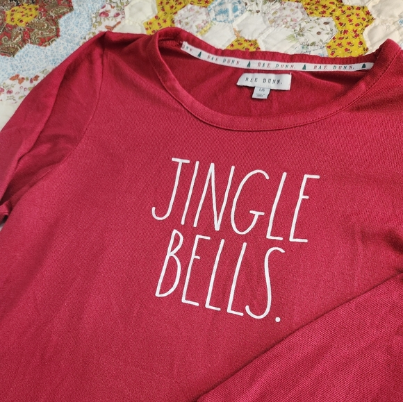 Rae Dunn Long-sleeved Christmas Top Size Large - Picture 2 of 4